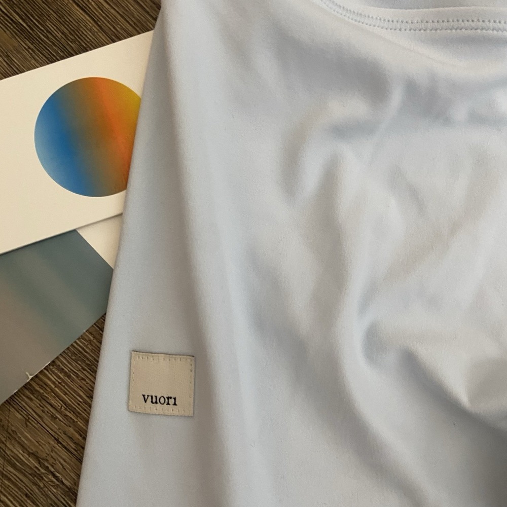 VUORI Light Mist Blue All The Form Supersoft Bliss Blend Legging XSMALL NEW! - Picture 8 of 9